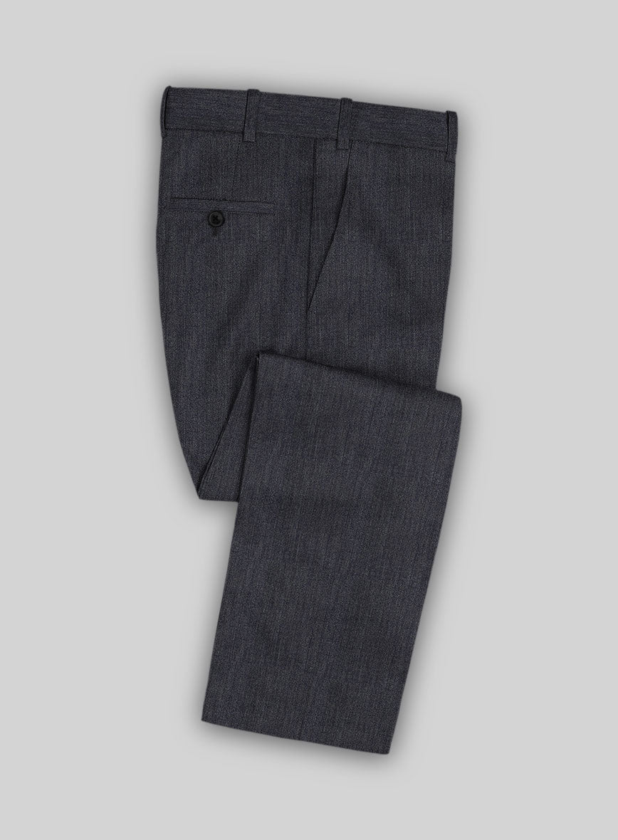 Italian Cotton Lycra Denim Blue Suit - StudioSuits