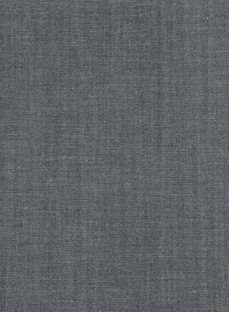 Italian Cotton Lycra Denim Gray Blue Jacket - StudioSuits