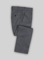 Italian Cotton Lycra Denim Gray Blue Pants - StudioSuits