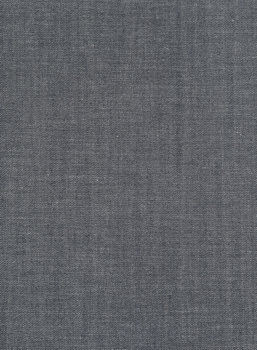 Italian Cotton Lycra Denim Gray Blue Suit - StudioSuits