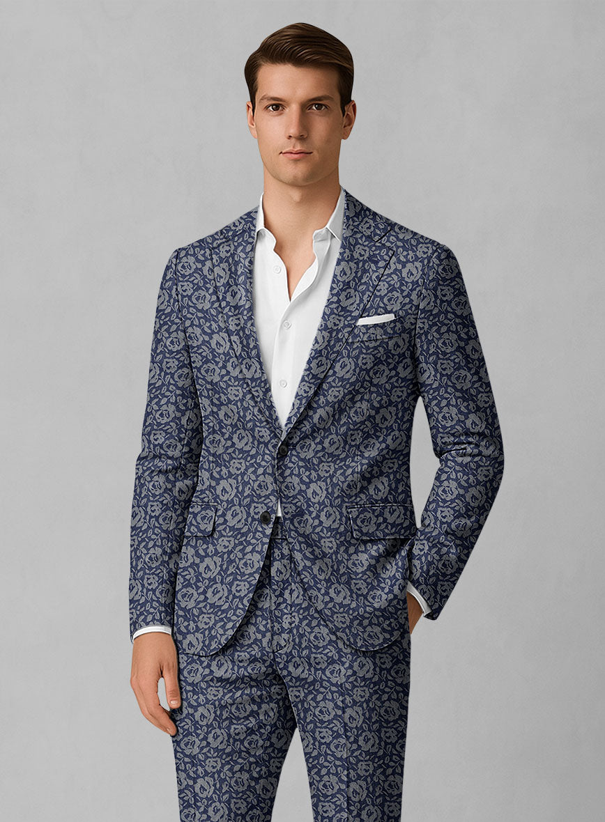 Italian Cotton Lycra Sartelio Jacket - StudioSuits