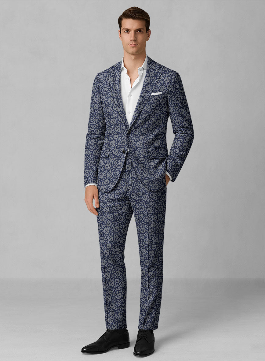 Italian Cotton Lycra Sartelio Suit - StudioSuits