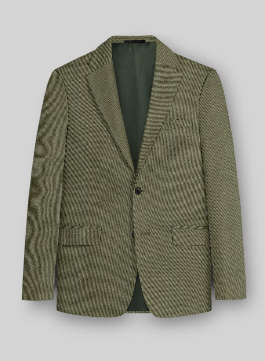 Italian Cotton Lycra Texura Jacket - StudioSuits