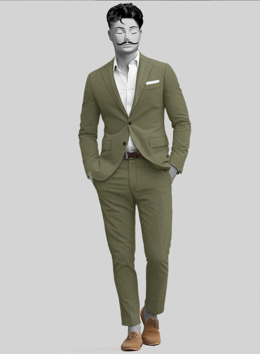 Italian Cotton Lycra Texura Suit - StudioSuits
