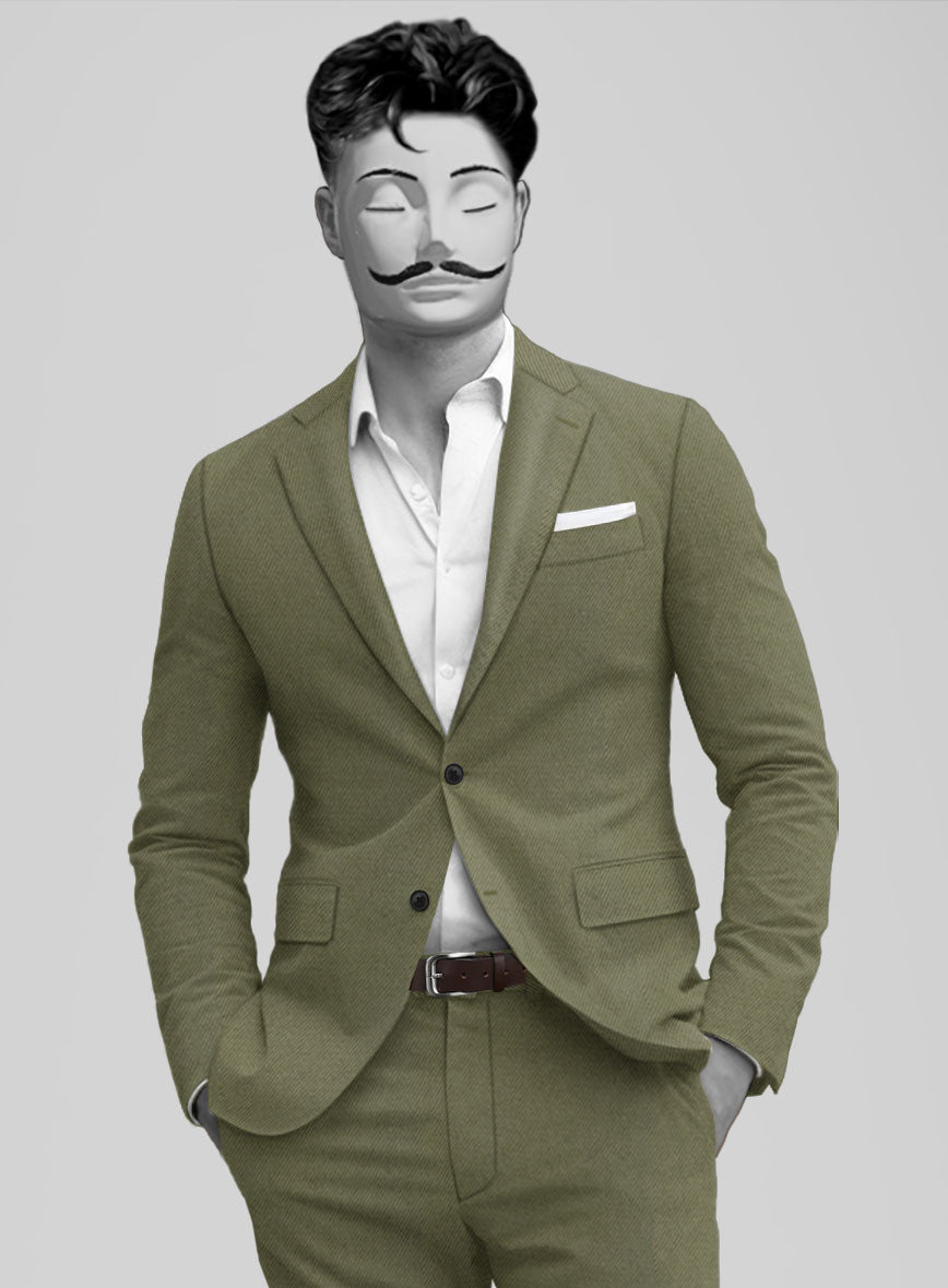 Italian Cotton Lycra Texura Suit - StudioSuits