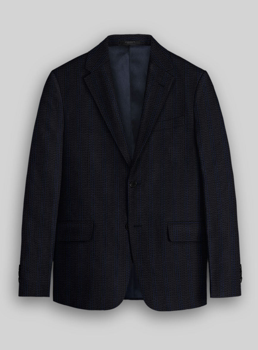Italian Cotton Seersucker Corrado Jacket - StudioSuits
