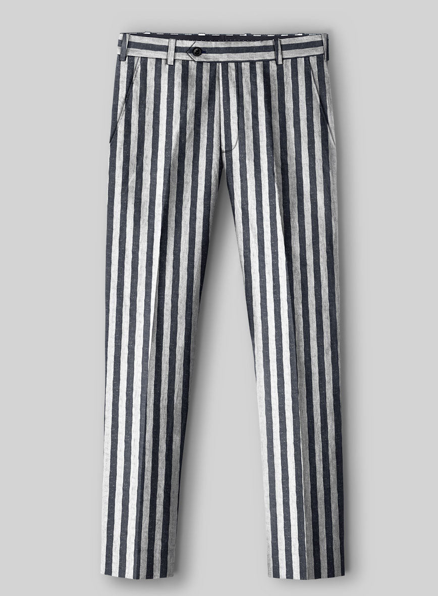 Italian Cotton Seersucker Venancio Pants - StudioSuits