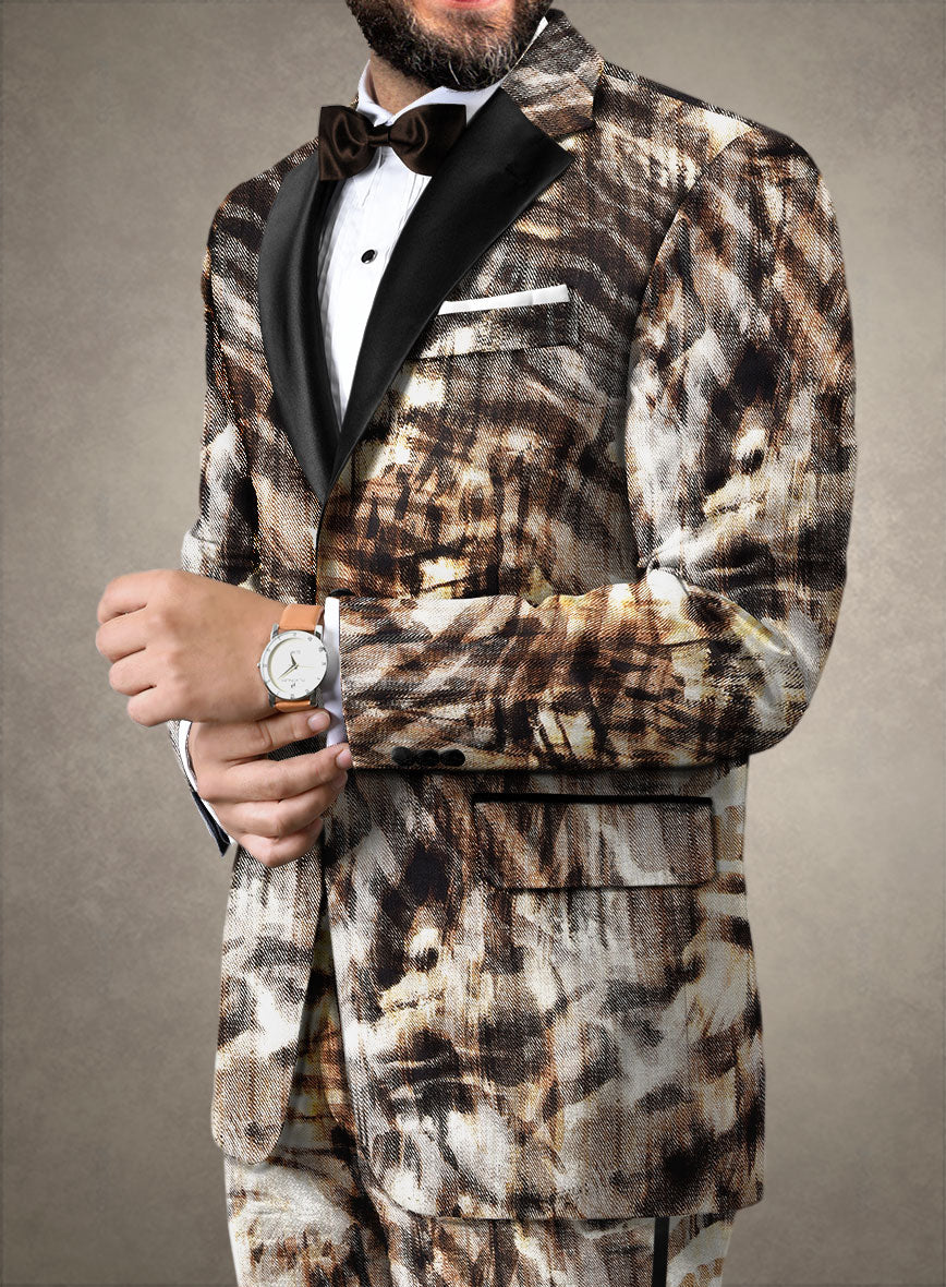 Italian Cotton Stretch Elisa Tuxedo Jacket - StudioSuits