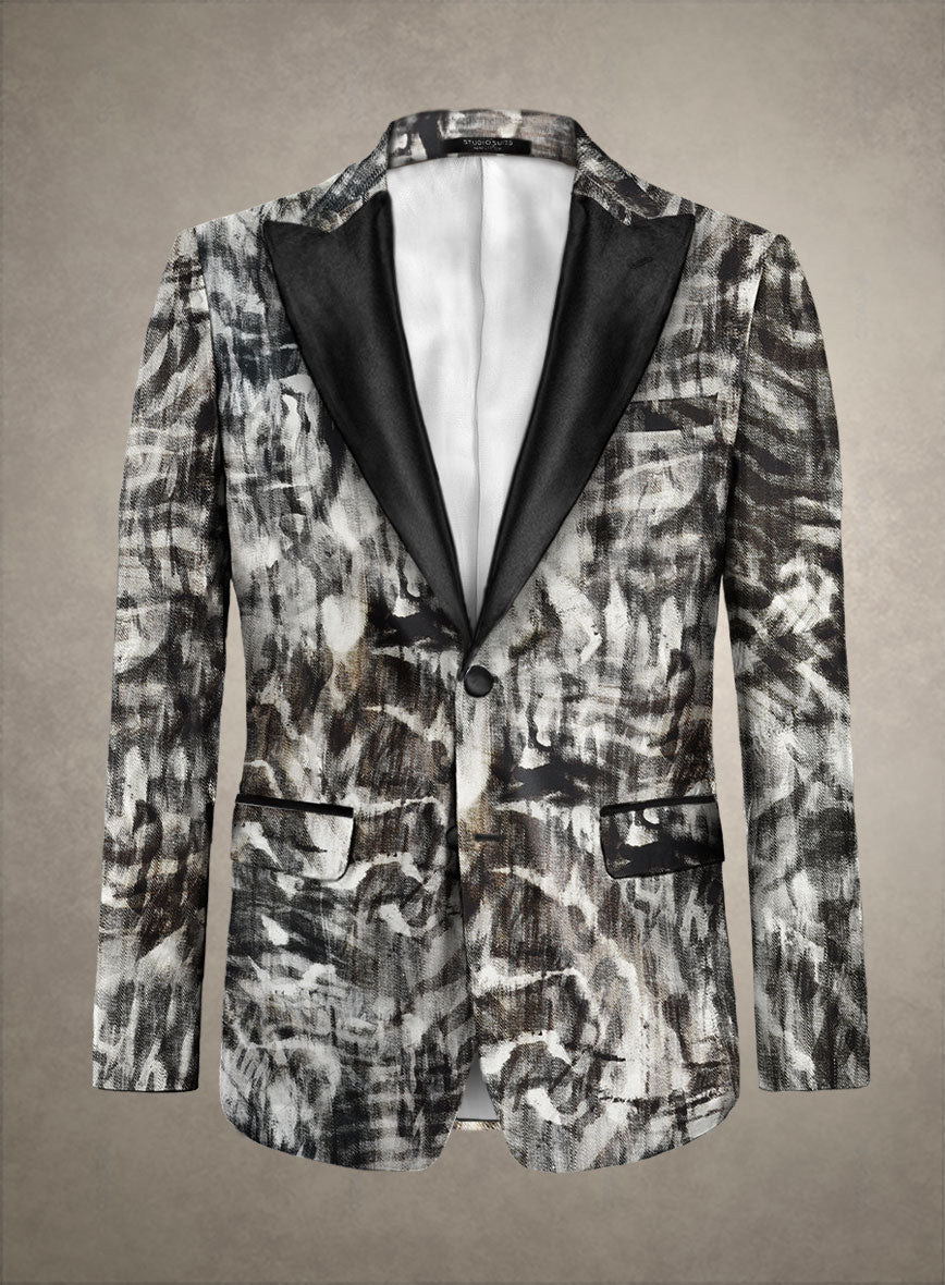 Italian Cotton Stretch Filippo Tuxedo Blazer - StudioSuits