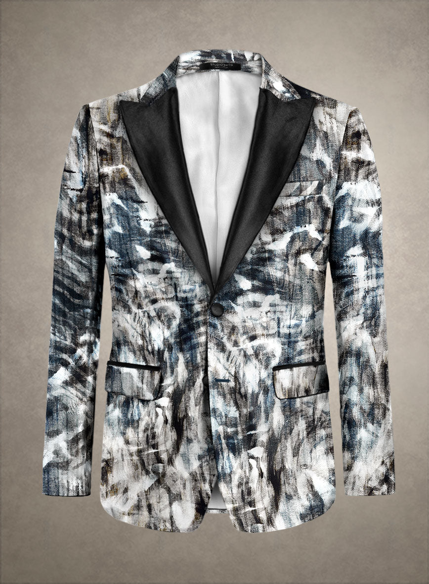 Italian Cotton Stretch Jacopo Tuxedo Blazer - StudioSuits