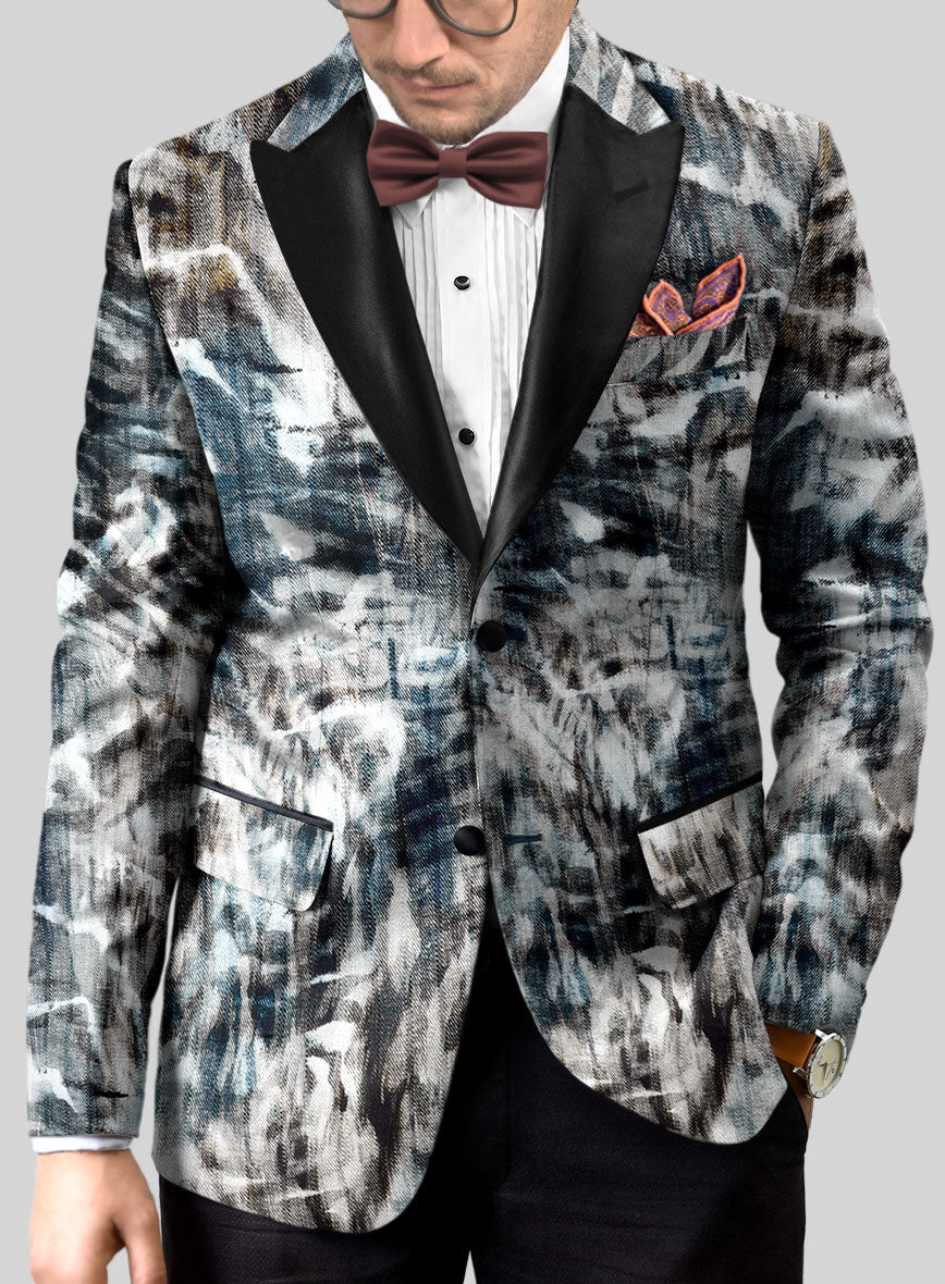 Italian Cotton Stretch Jacopo Tuxedo Blazer - StudioSuits