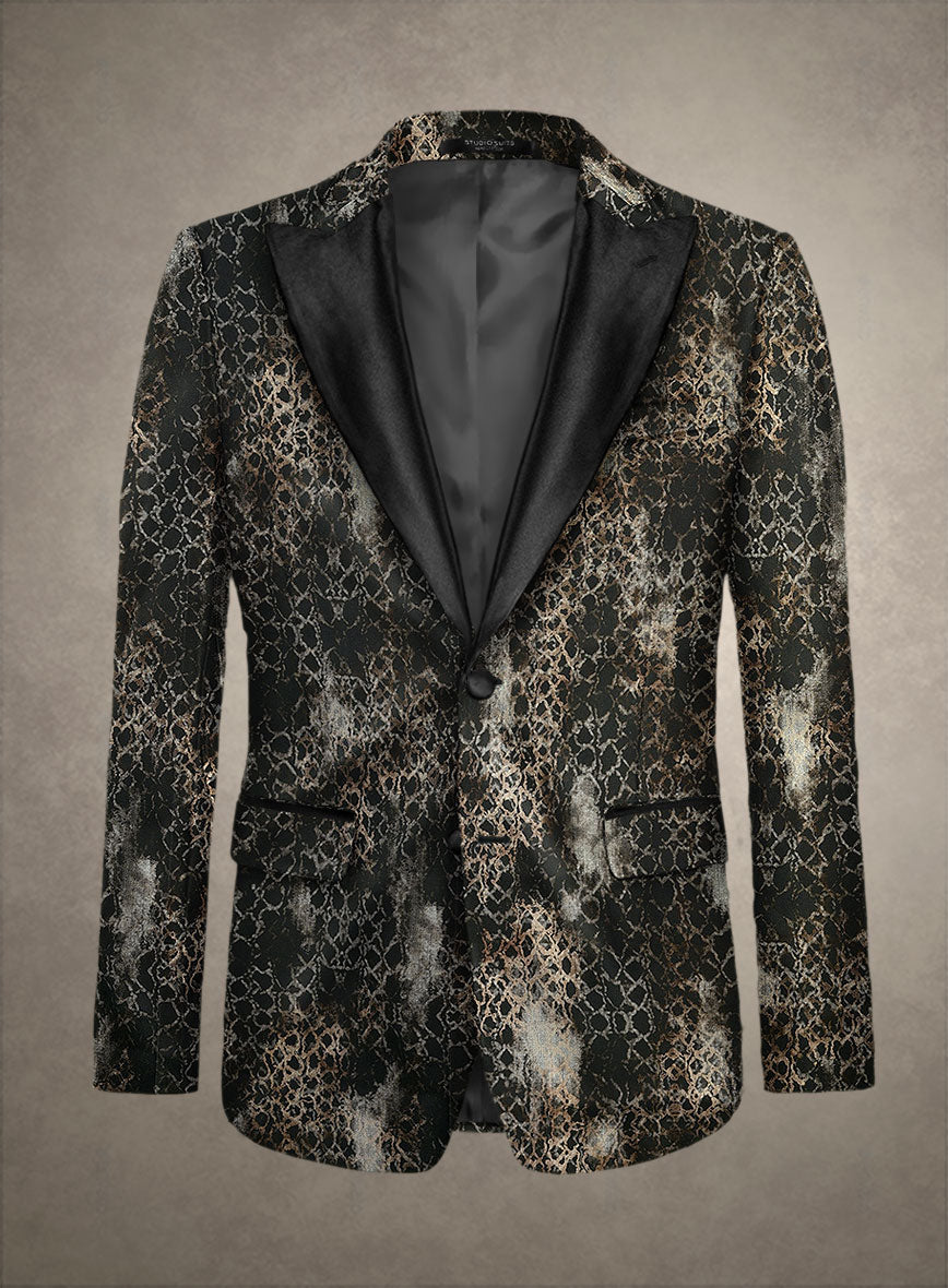 Italian Cotton Stretch Salvador Tuxedo Blazer - StudioSuits