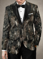 Italian Cotton Stretch Salvador Tuxedo Blazer - StudioSuits