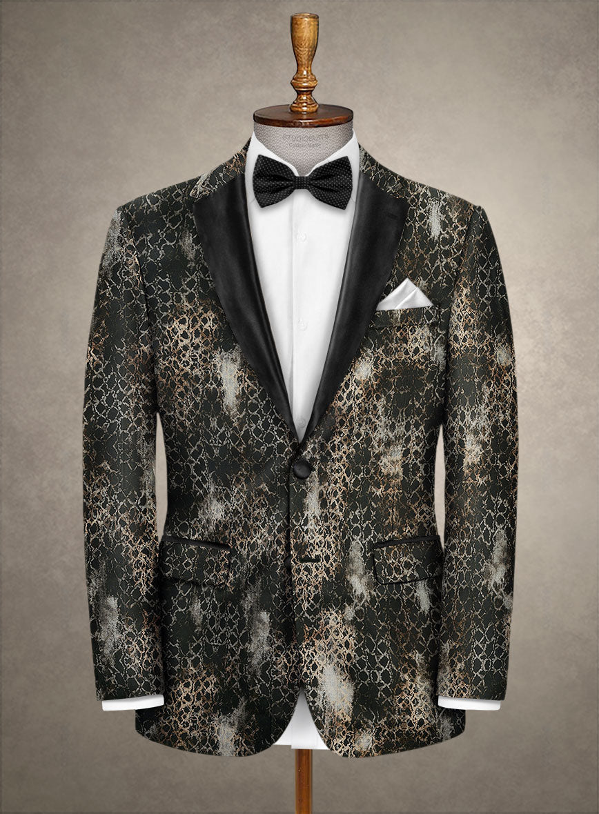 Italian Cotton Stretch Salvador Tuxedo Jacket - StudioSuits