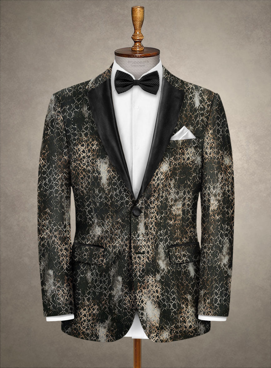 Italian Cotton Stretch Salvador Tuxedo Jacket - StudioSuits