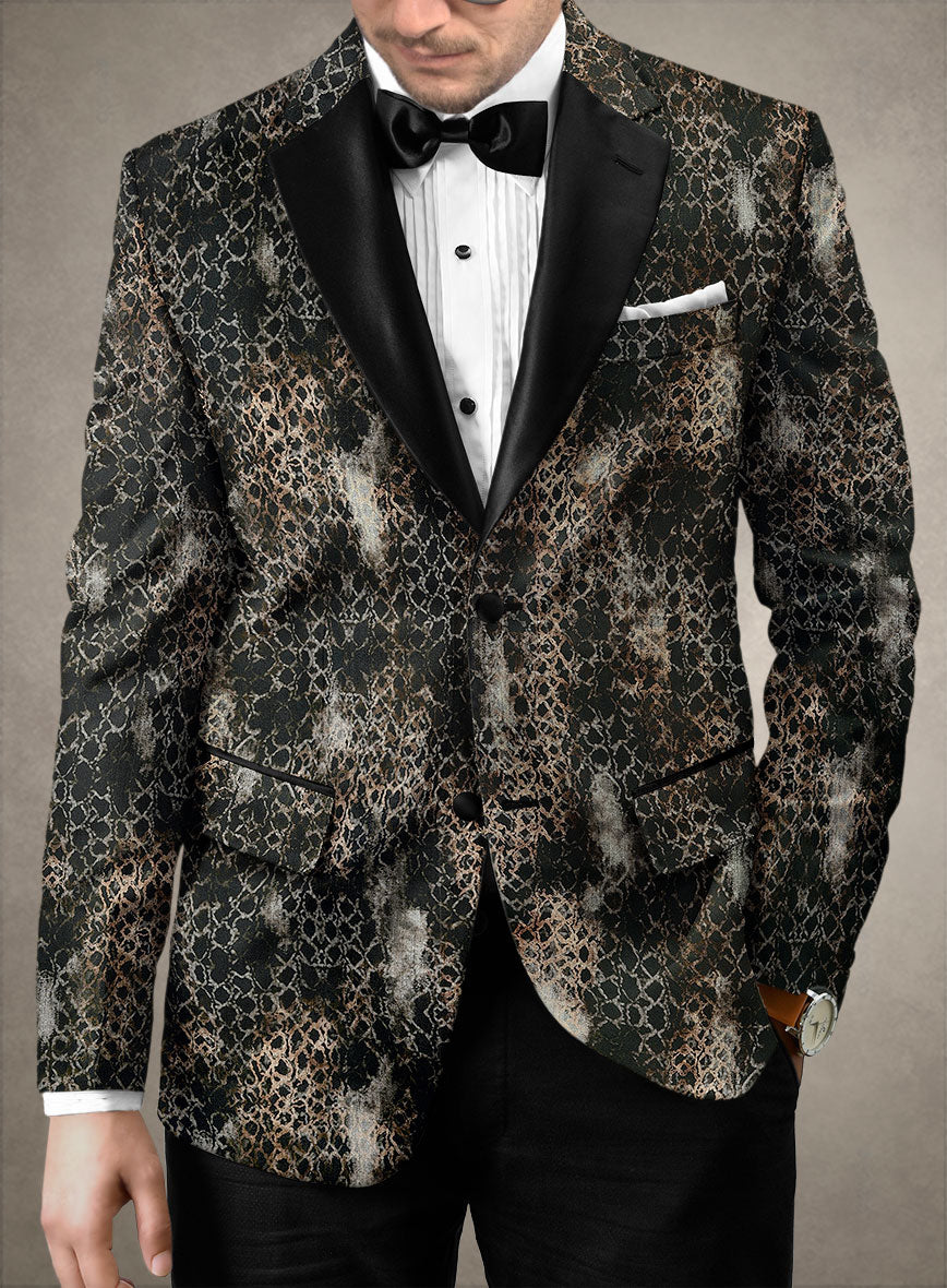 Italian Cotton Stretch Salvador Tuxedo Jacket - StudioSuits