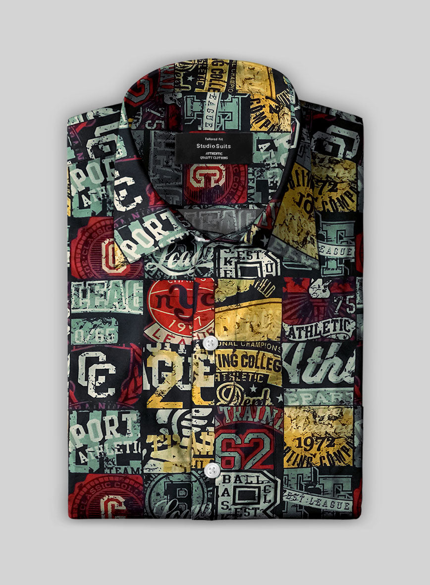 Italian Cotton Varsity Vault Shirt - StudioSuits