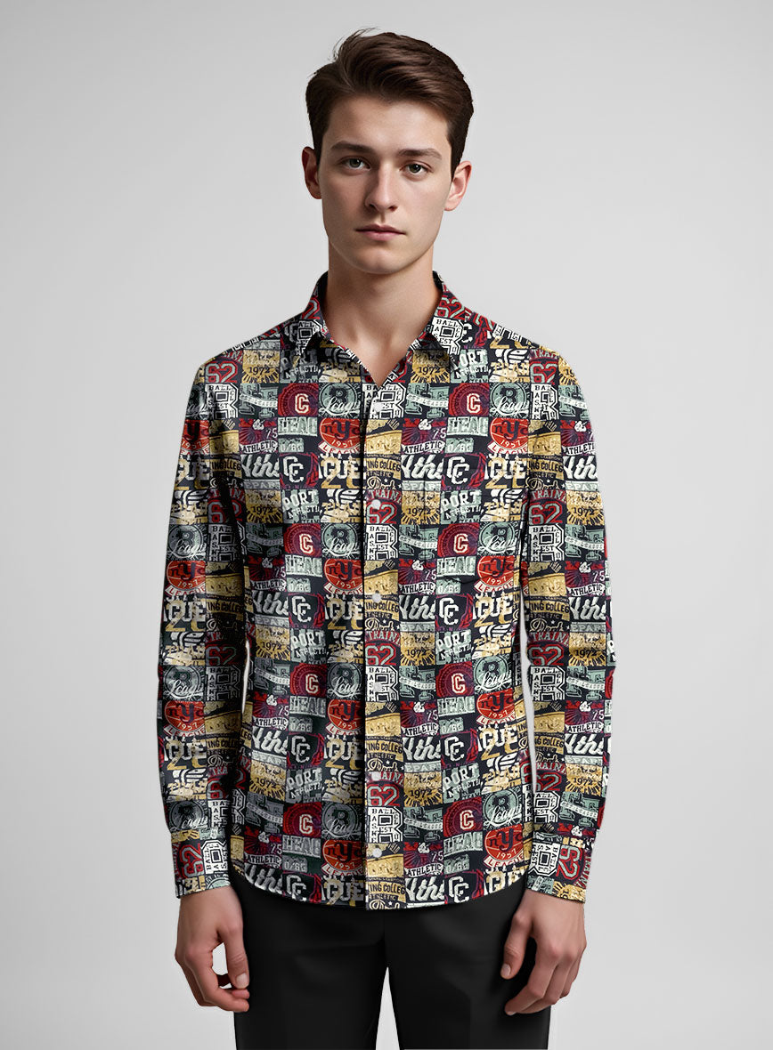 Italian Cotton Varsity Vault Shirt - StudioSuits