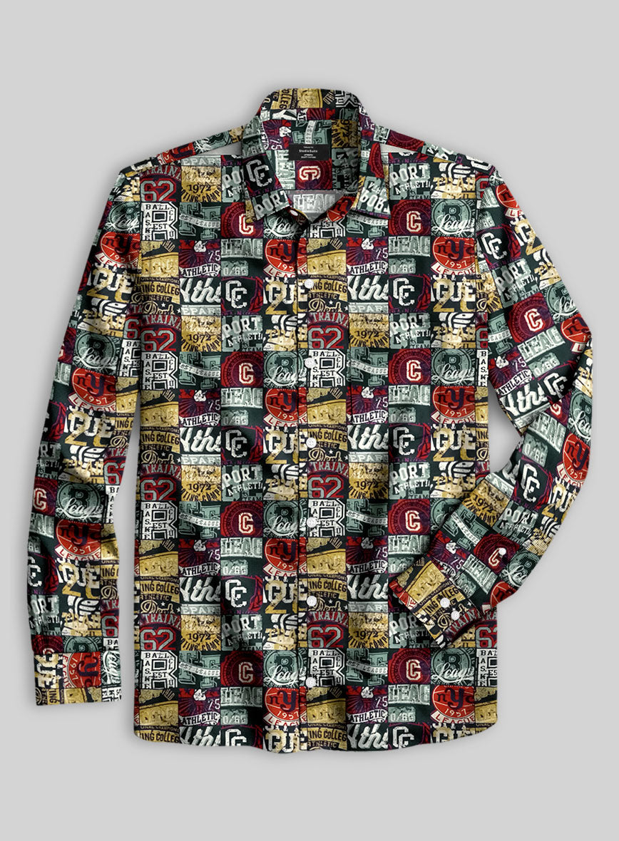 Italian Cotton Varsity Vault Shirt - StudioSuits