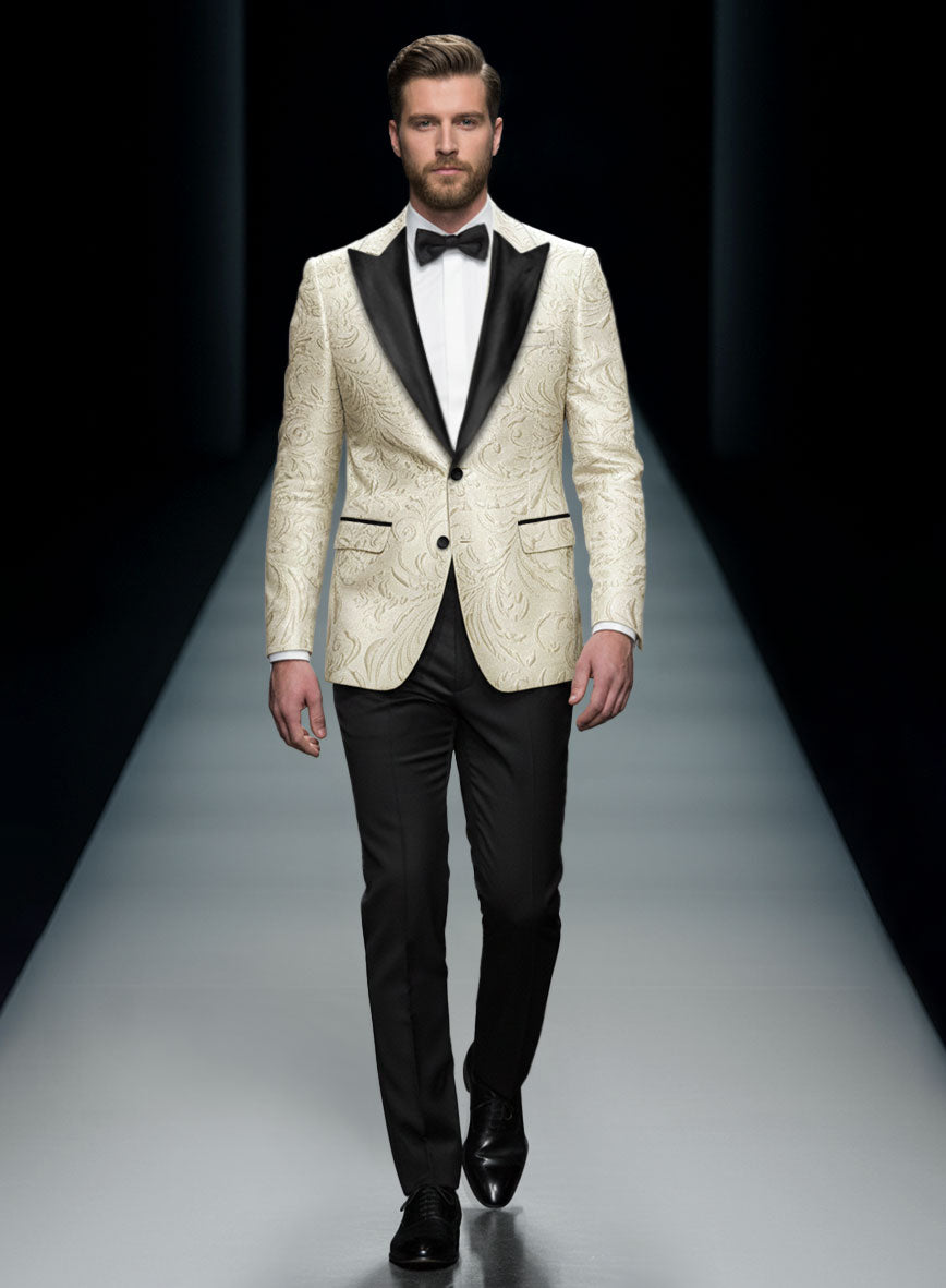 Italian Cream Cadenza Tuxedo Suit - StudioSuits