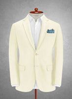 Italian Cream Cotton Stretch Suit - StudioSuits