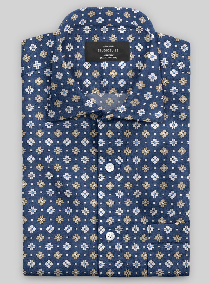 Italian Cristoforo Summer Linen Shirt - StudioSuits