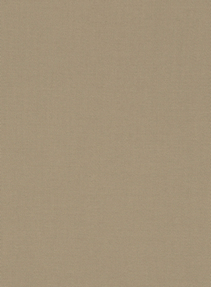 Italian Dark Beige Cotton Stretch Shorts - StudioSuits