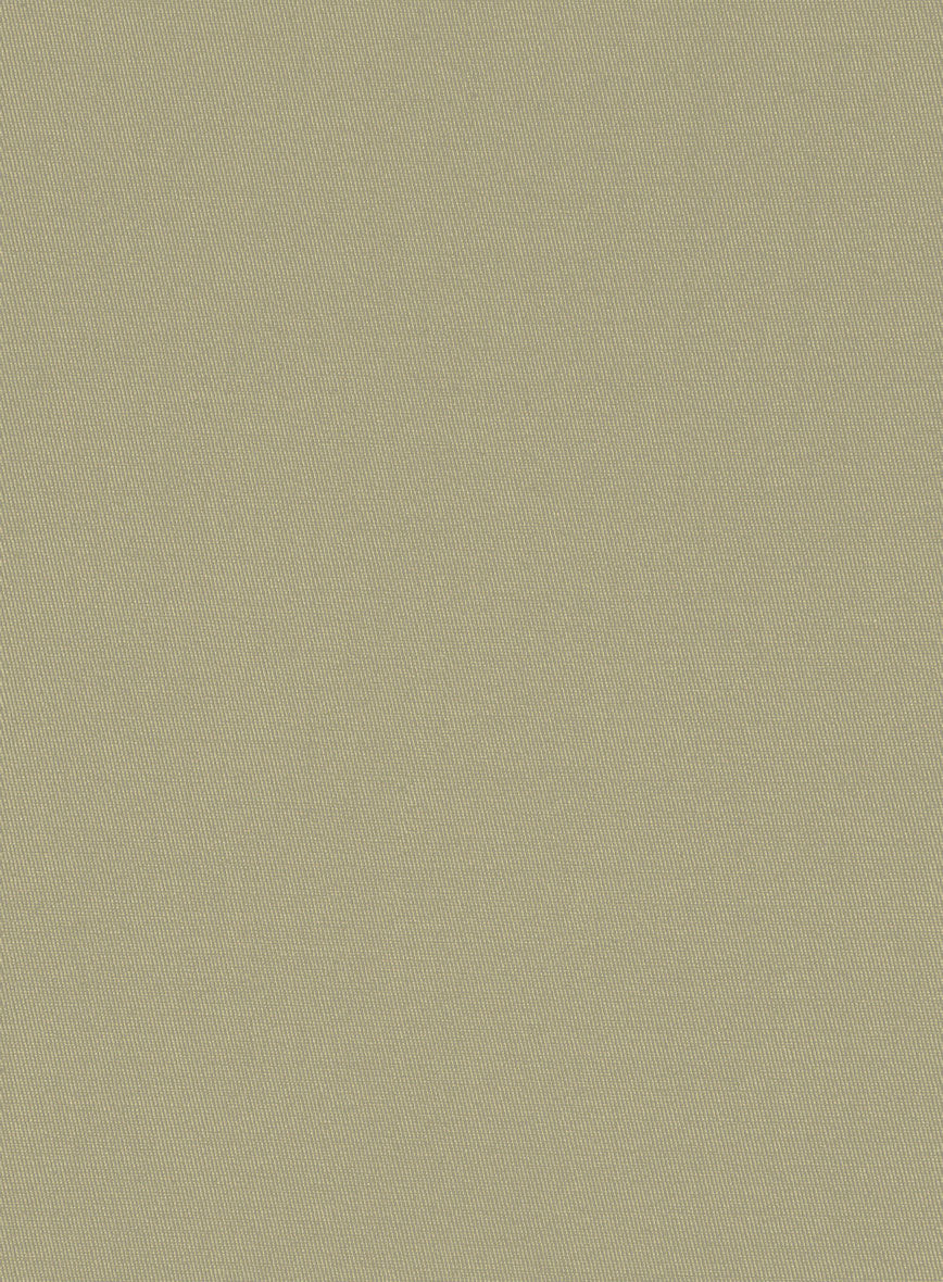 Italian Dark Tan Cotton Stretch Jacket - StudioSuits