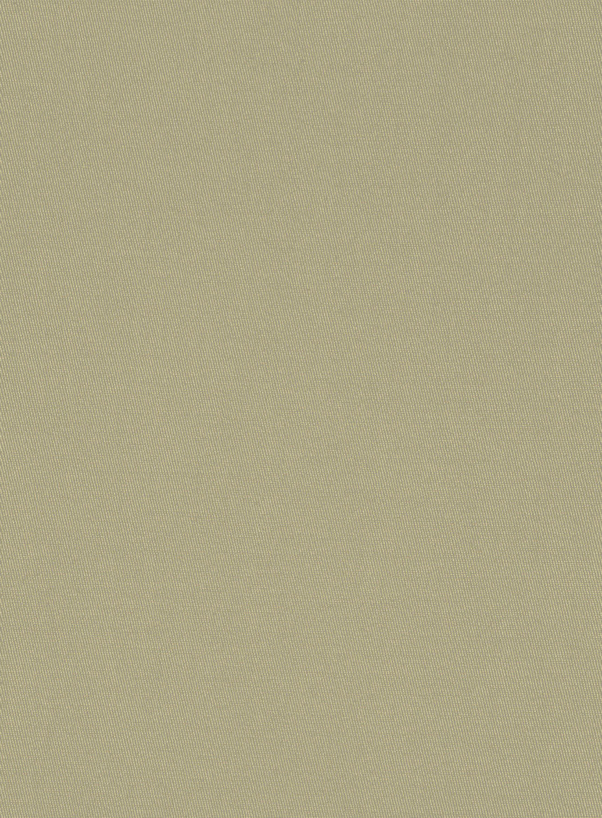 Italian Dark Tan Cotton Stretch Shorts - StudioSuits