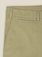 Italian Dark Tan Cotton Stretch Shorts - StudioSuits