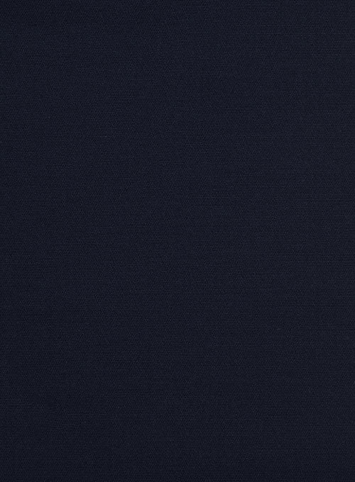 Italian Deep Navy Blue Cotton Stretch Suit - StudioSuits