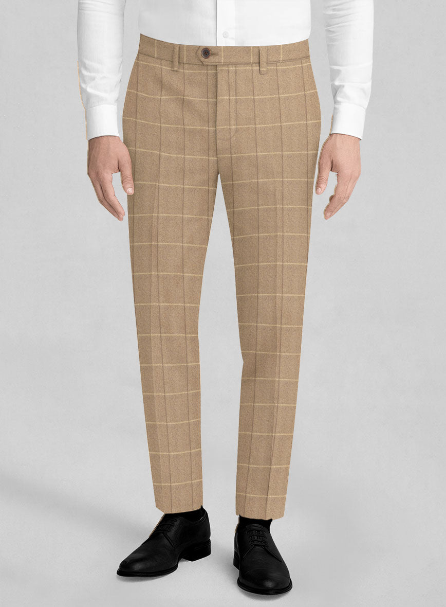 Italian Duami Checks Tweed Pants - StudioSuits