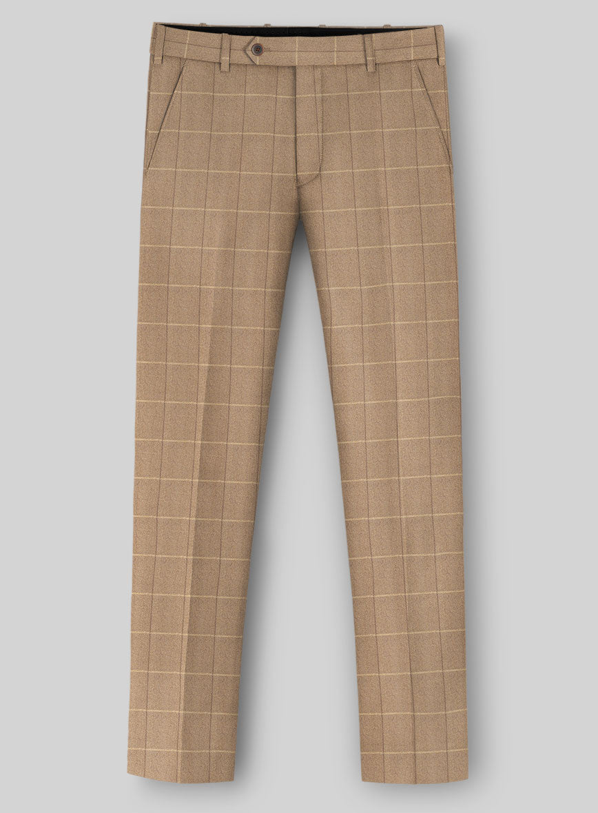 Italian Duami Checks Tweed Pants - StudioSuits