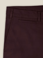 Italian Eggplant Cotton Stretch Shorts - StudioSuits