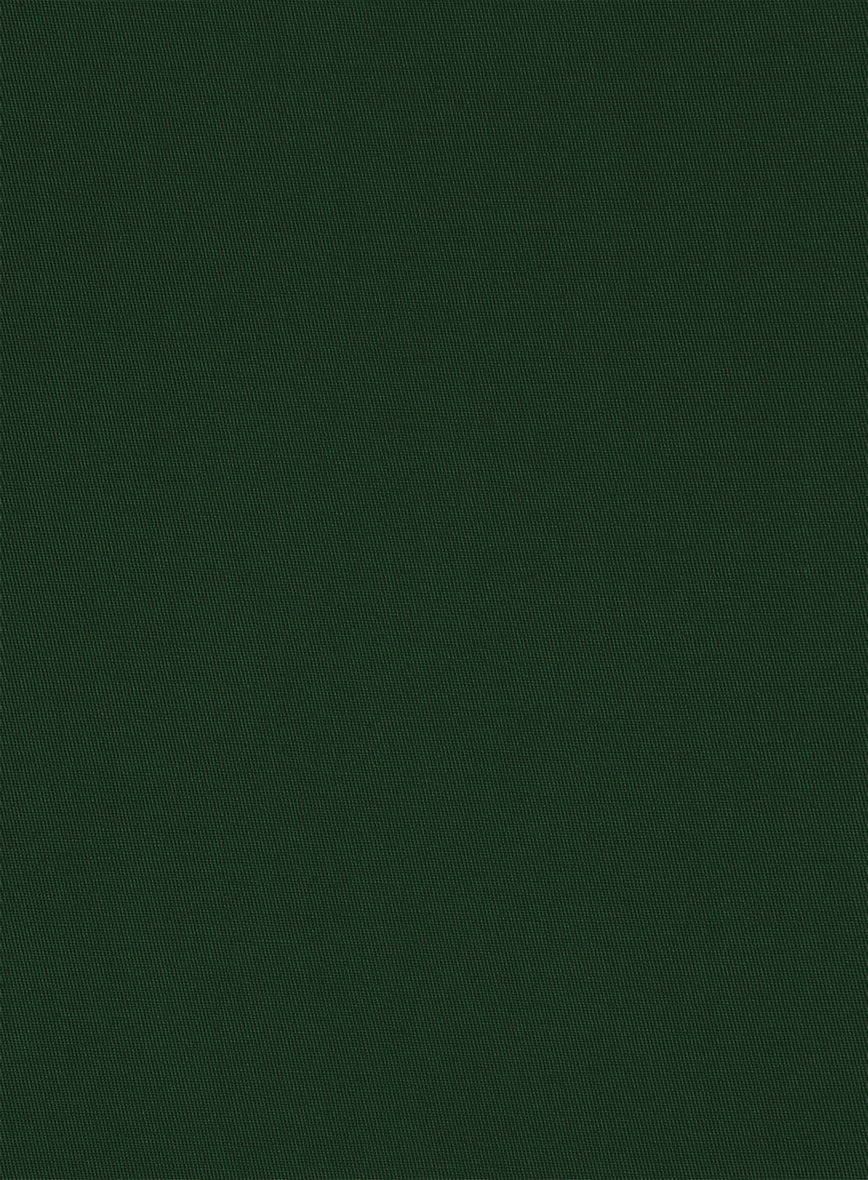 Italian Emerald Green Cotton Stretch Jacket - StudioSuits