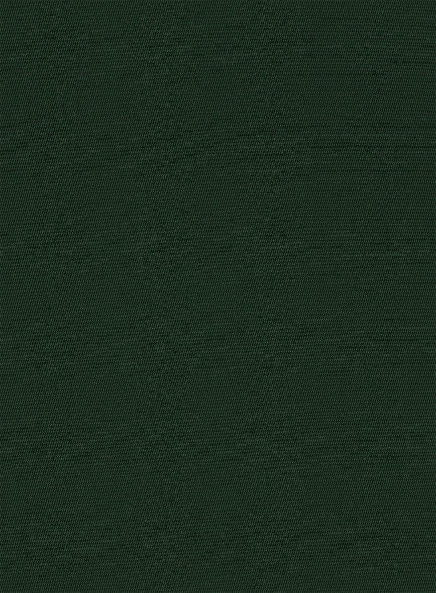 Italian Emerald Green Cotton Stretch Suit - StudioSuits
