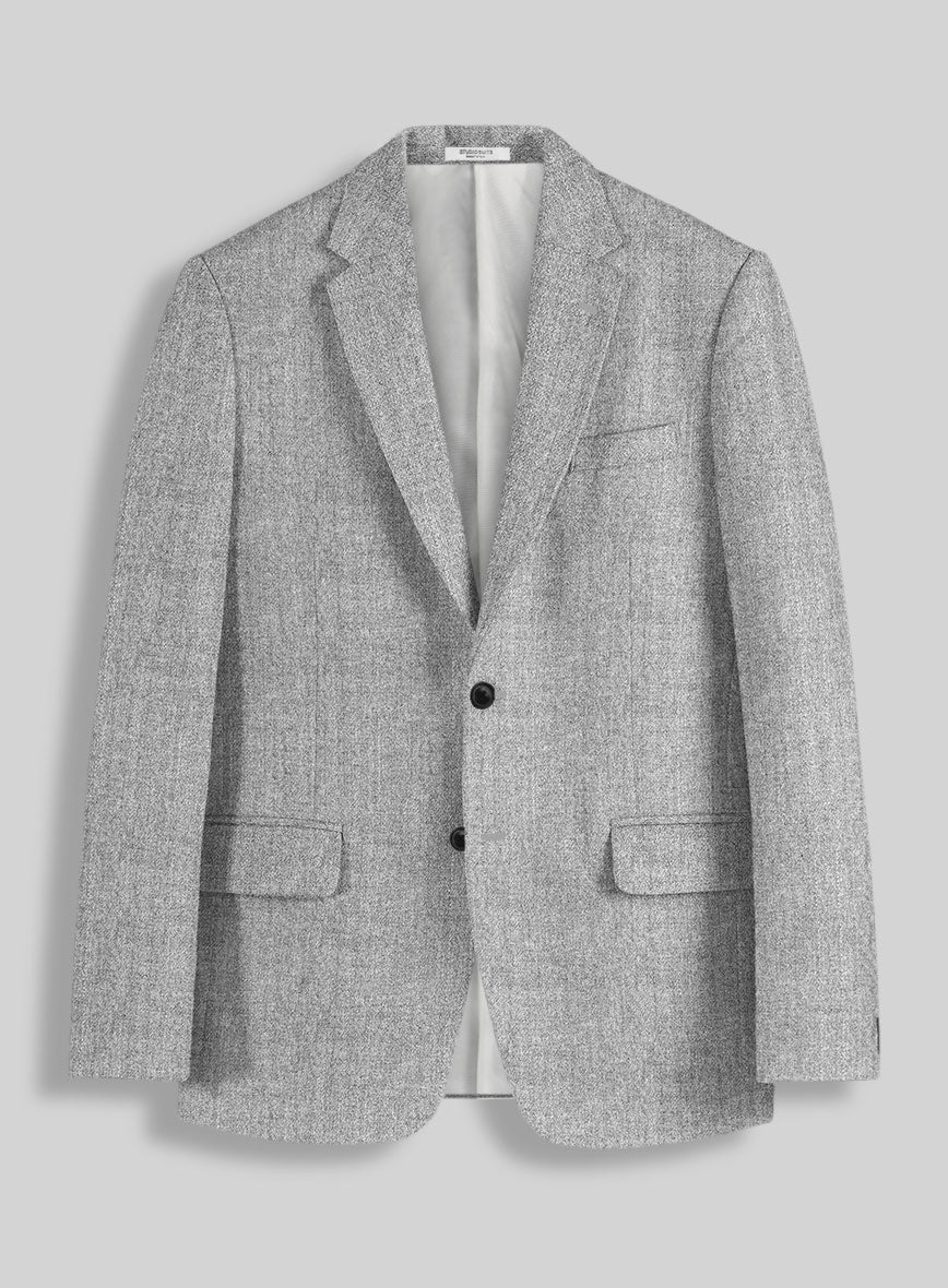 Italian Empire Gray Tweed Suit - StudioSuits
