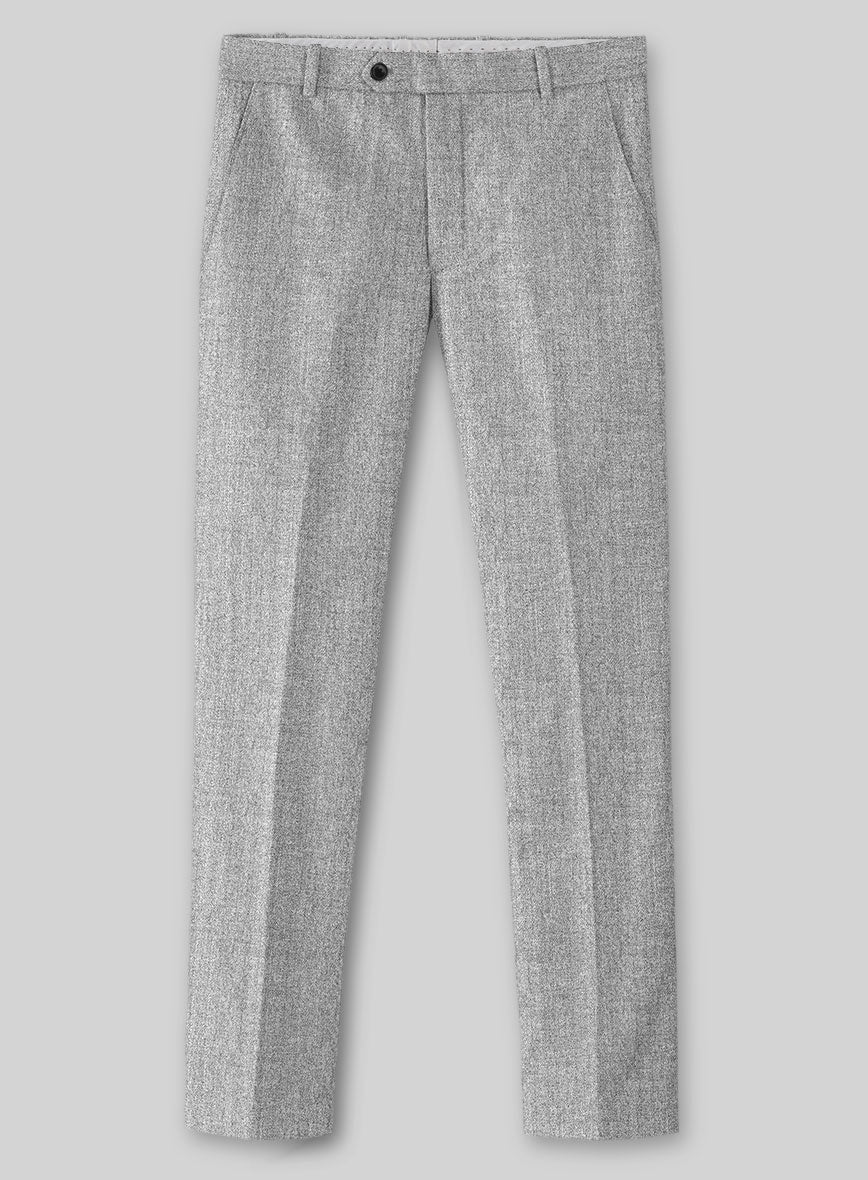 Italian Empire Gray Tweed Pants - StudioSuits
