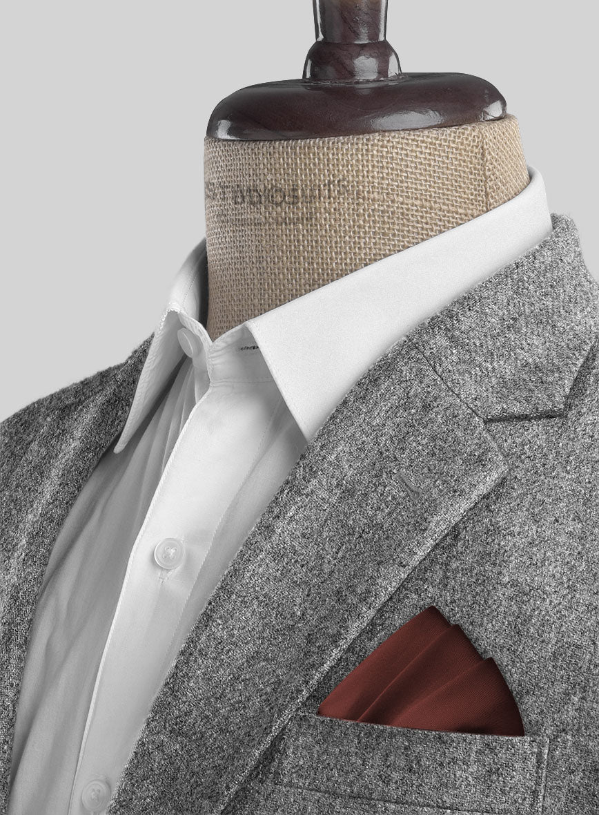 Italian Empire Gray Tweed Jacket - StudioSuits