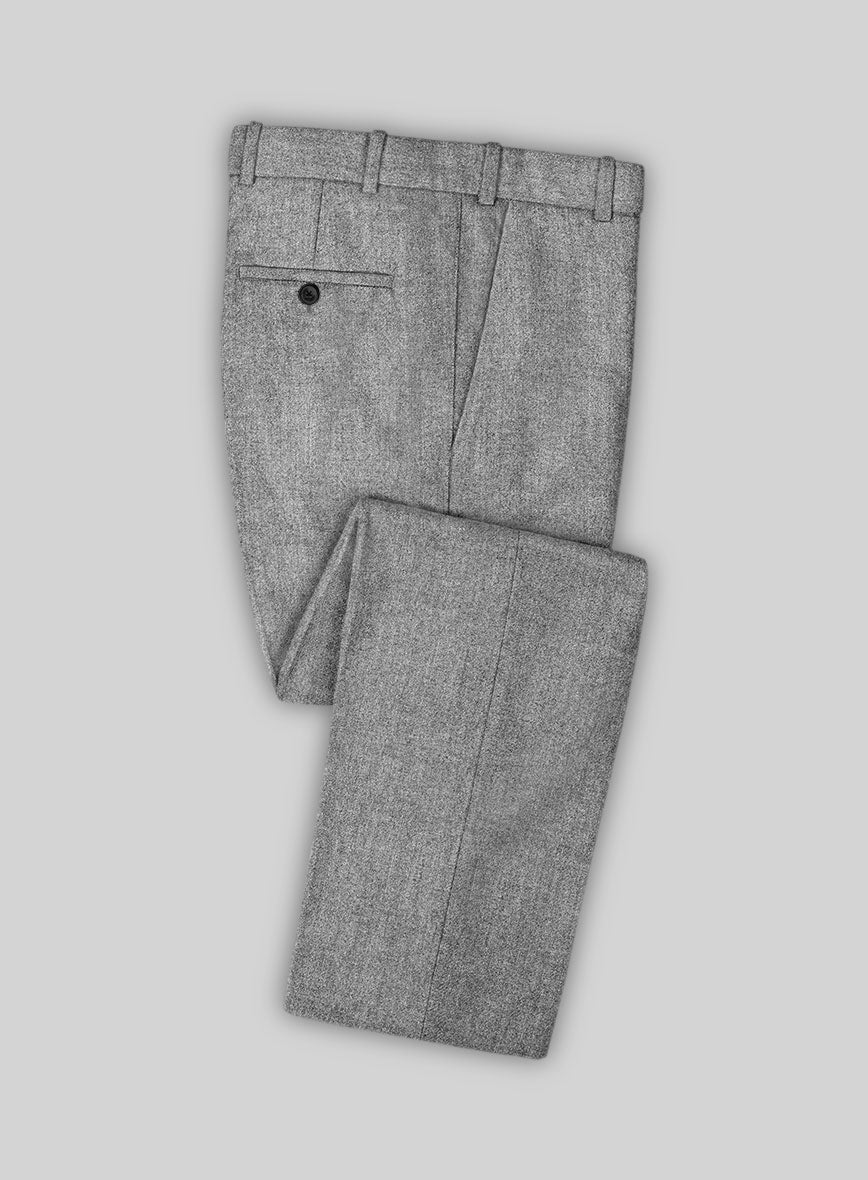 Italian Empire Gray Tweed Pants - StudioSuits