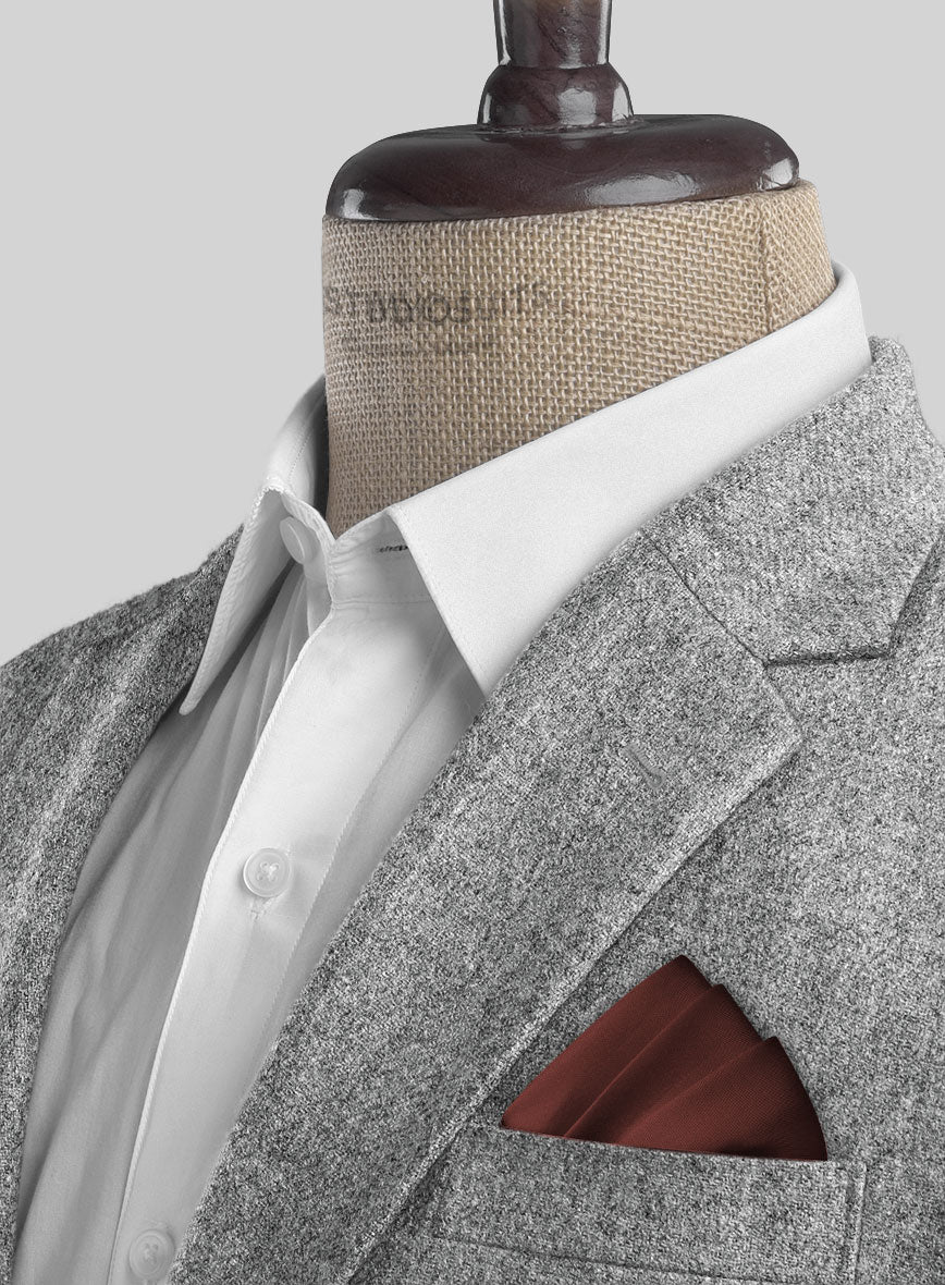 Italian Empire Gray Tweed Jacket - StudioSuits