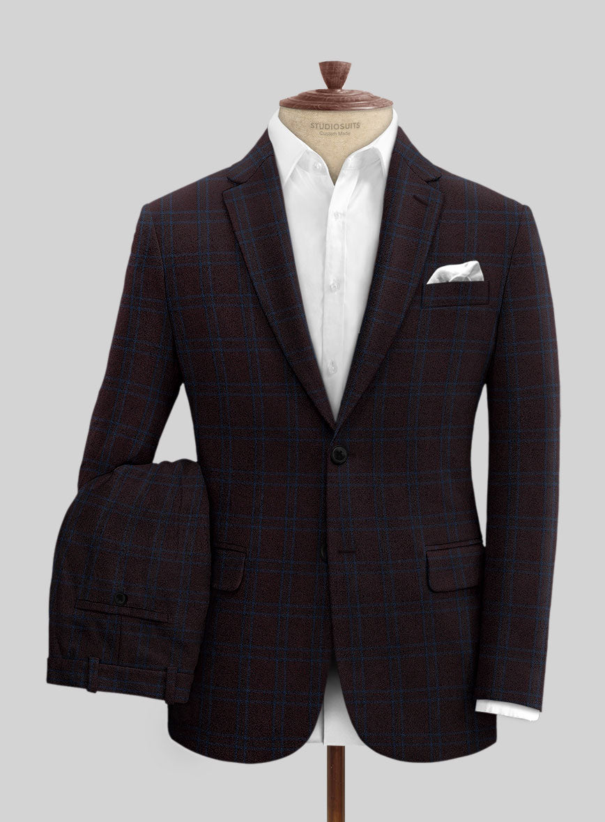 Italian Ernesto Check Tweed Suit - StudioSuits