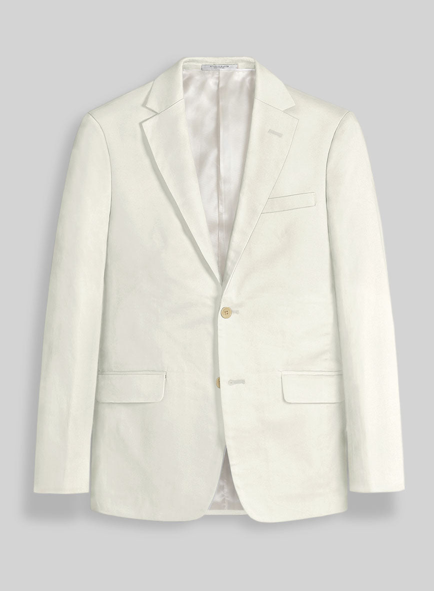 Italian Fawn Cotton Stretch Jacket - StudioSuits