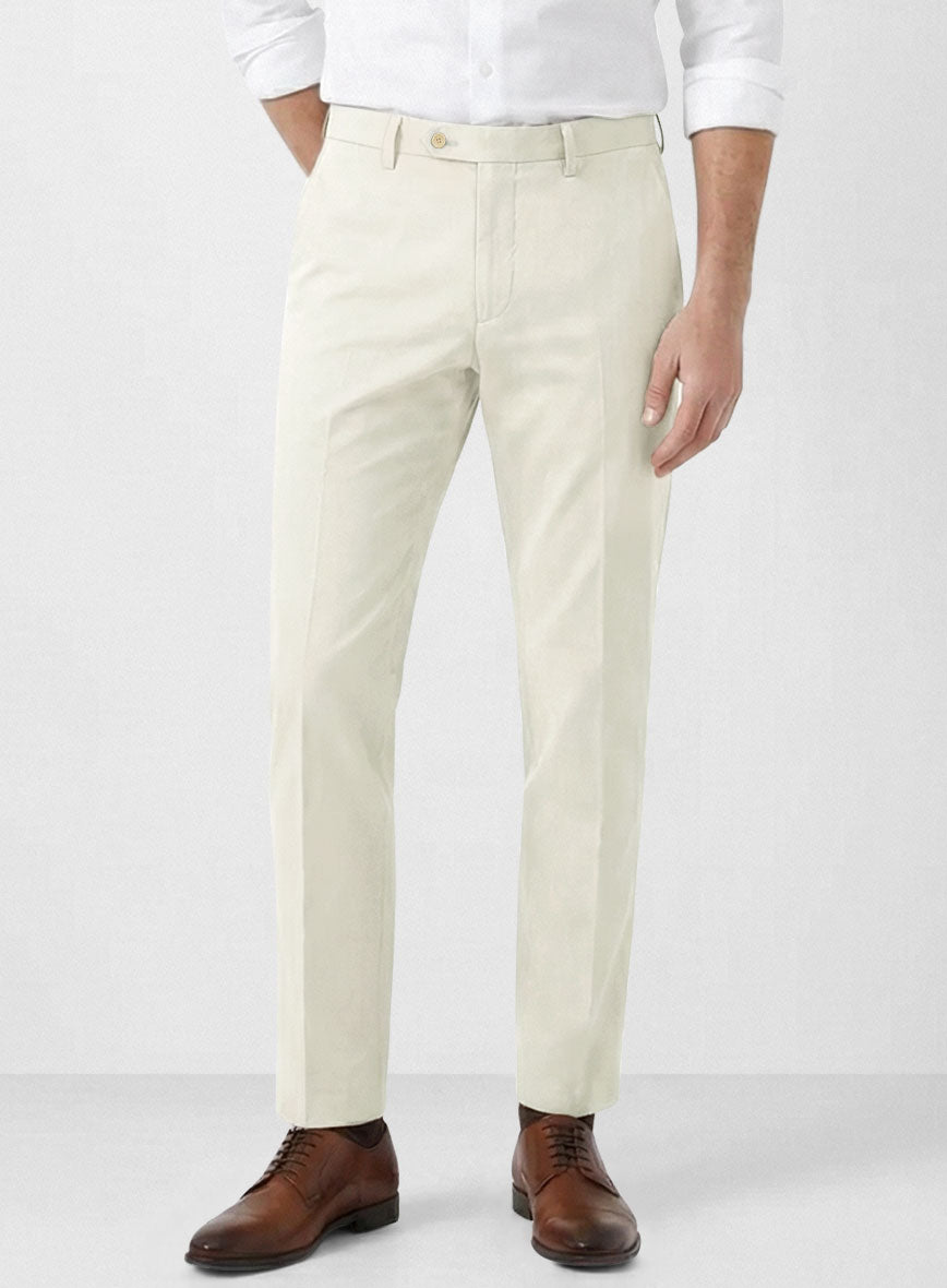 Italian Fawn Cotton Stretch Pants - StudioSuits