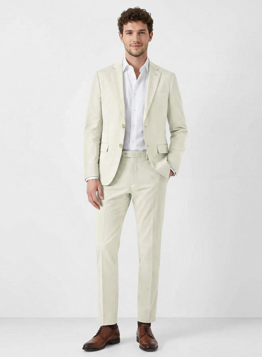 Italian Fawn Cotton Stretch Suit - StudioSuits