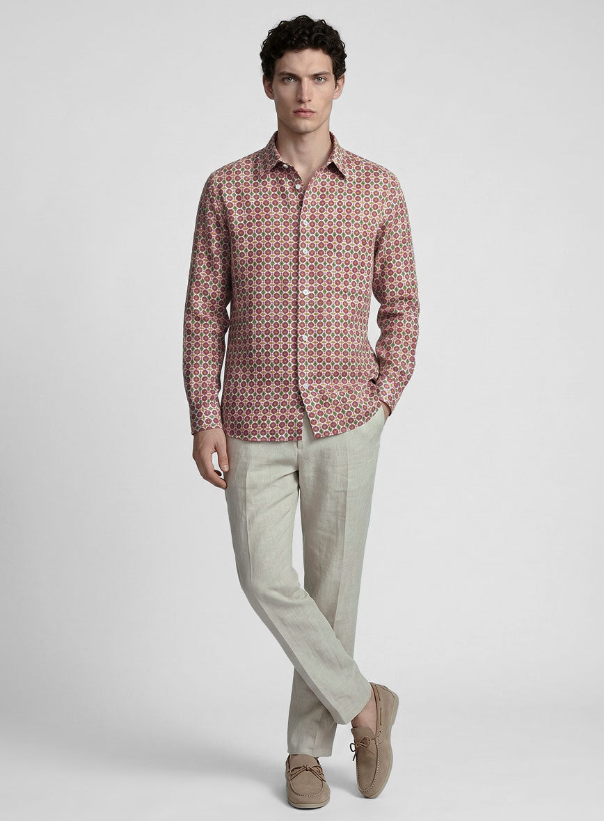 Italian Florencio Summer Linen Shirt - StudioSuits