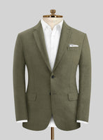 Italian French Green Linen Suit - StudioSuits