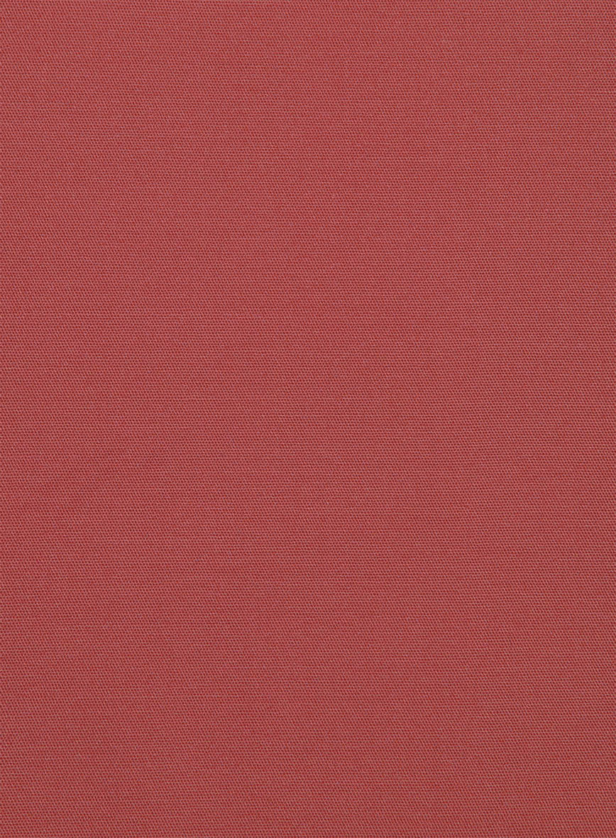 Italian Gimson Red Cotton Stretch Jacket - StudioSuits