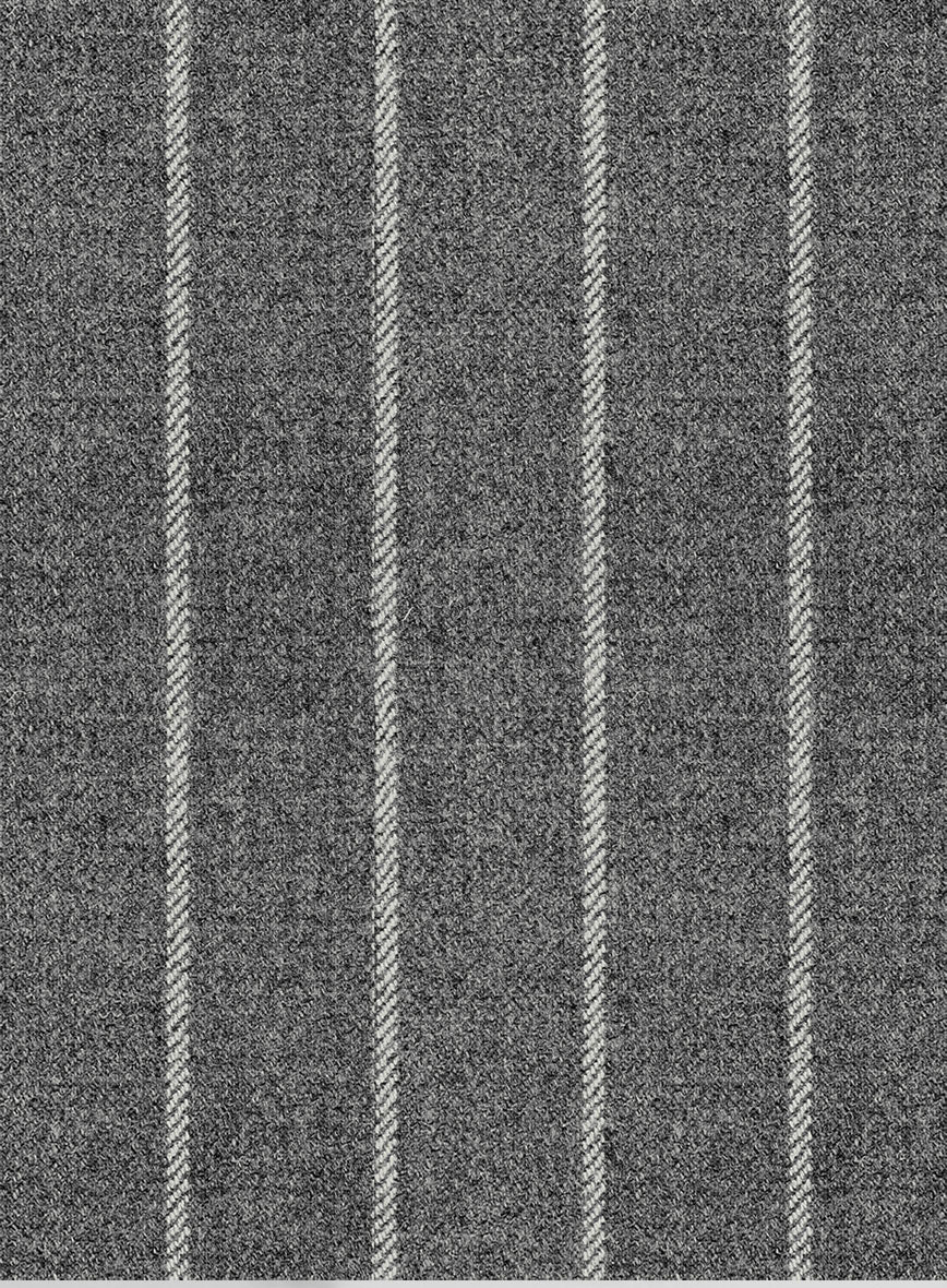 Italian Granite Rope Stripe Tweed Pants - StudioSuits