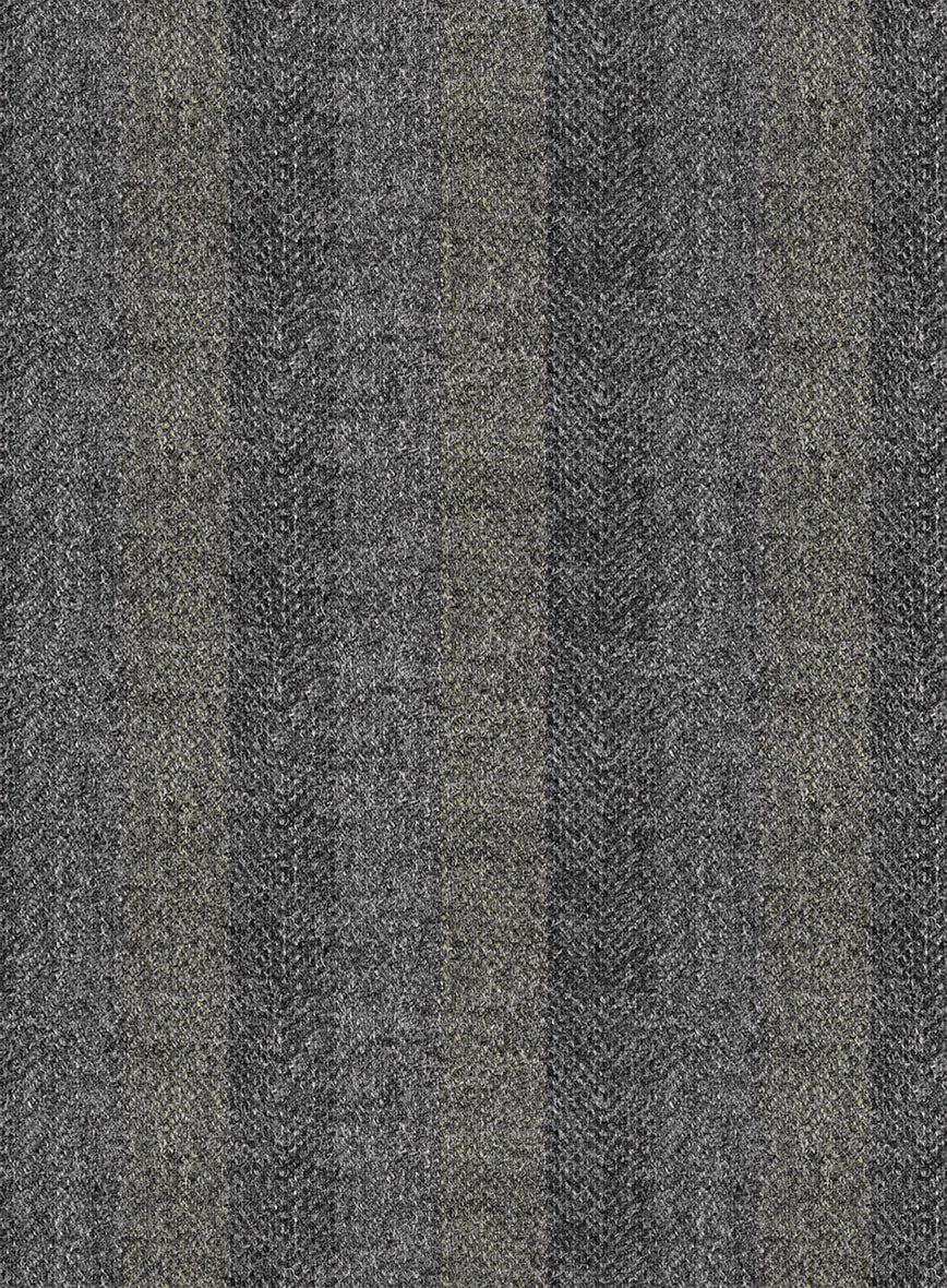 Italian Gravelight Herringbone Tweed Pants - StudioSuits